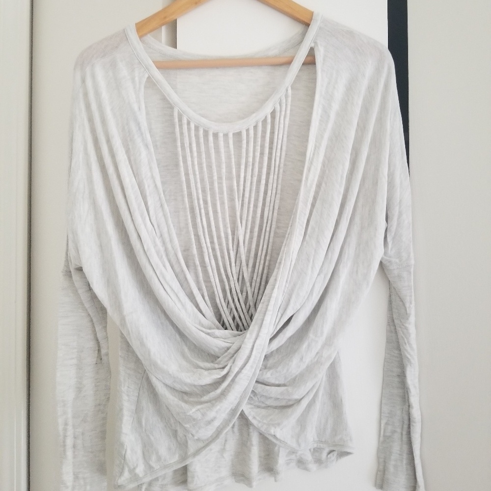 Naked Zebra Long sleeve top with open back